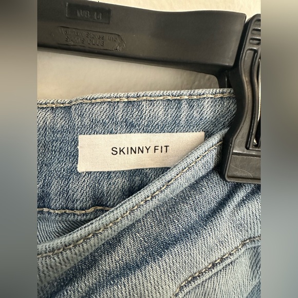 Judy Blue Stars Embroidered Jeans High Rise Stretch Skinny Light Blue 14W - Picture 8 of 13